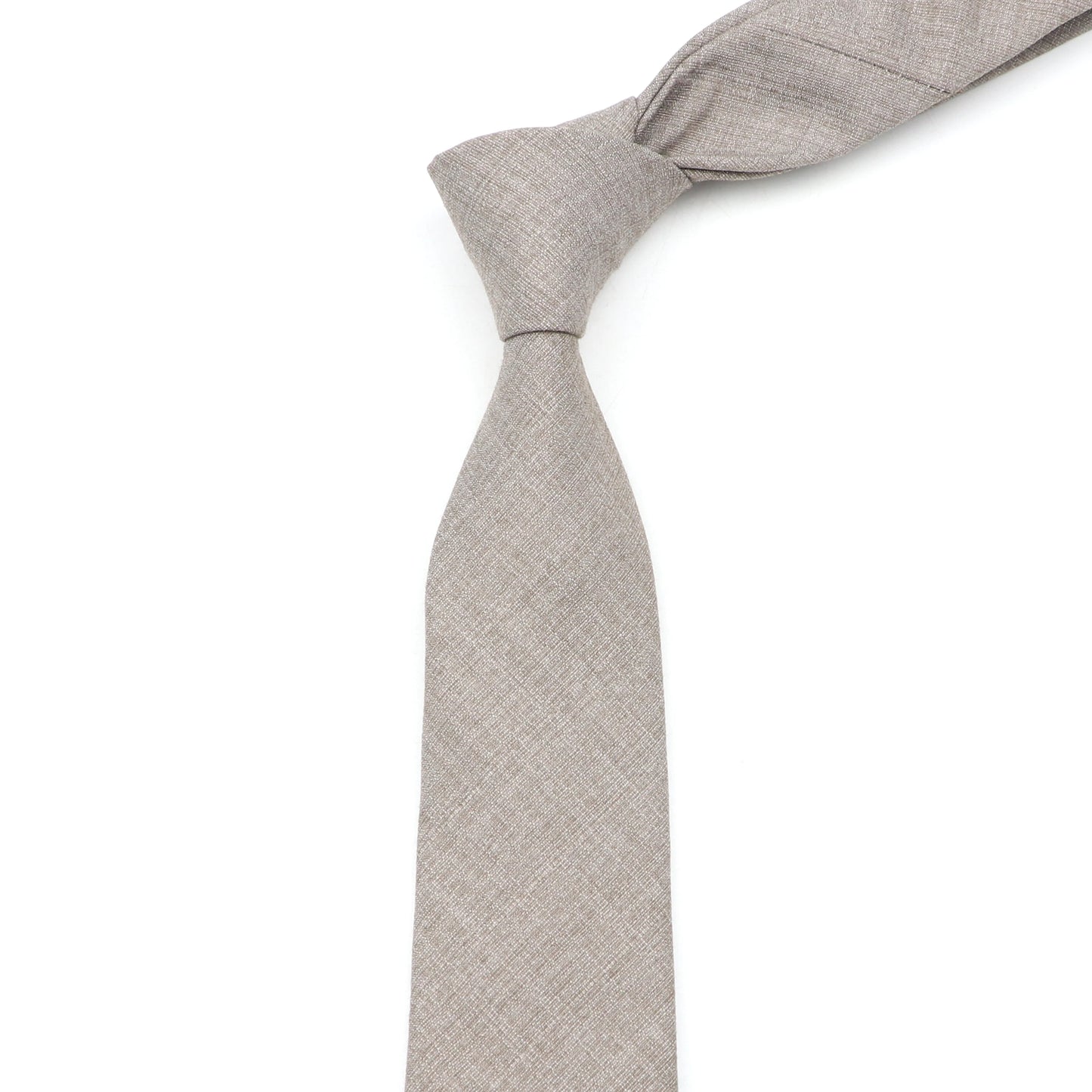 Polyester Bamboo Solid Color Necktie